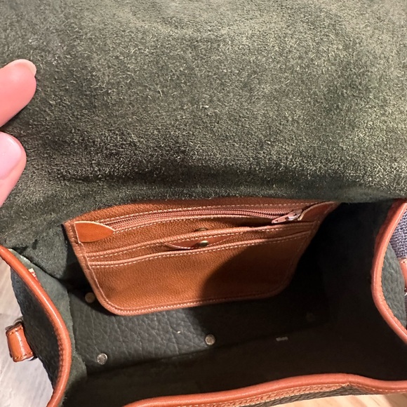 Vintage Dooney & Bourke Green and Brown Crossbody Bag - Picture 7 of 7